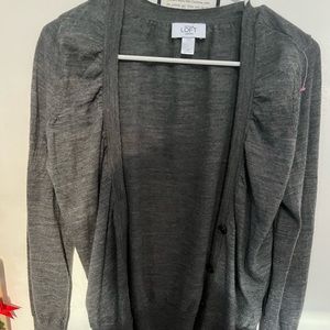 Gray Loft LP cardigan